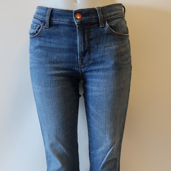 J BRAND DENIM RAW EDGE CROPPED DENIM JEANS 28 * - Picture 5 of 14